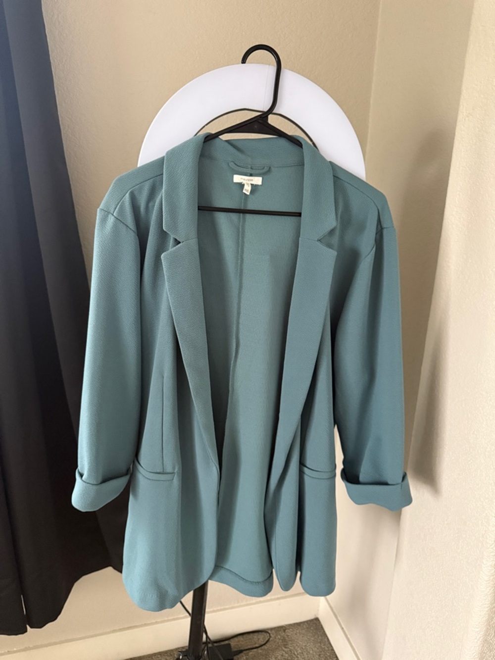 Maurices Teal Open-Front Blazer